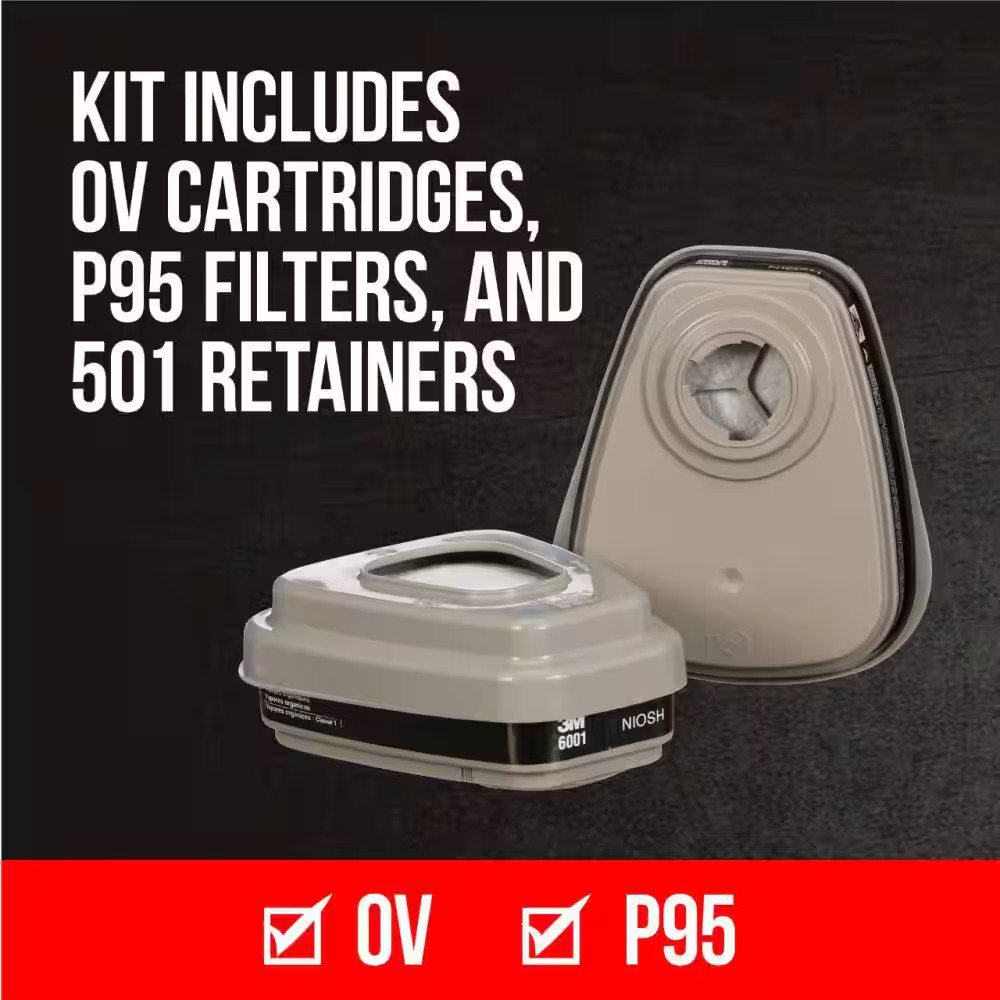 OV P95 Paint Project Reusable Respirator, Size Medium