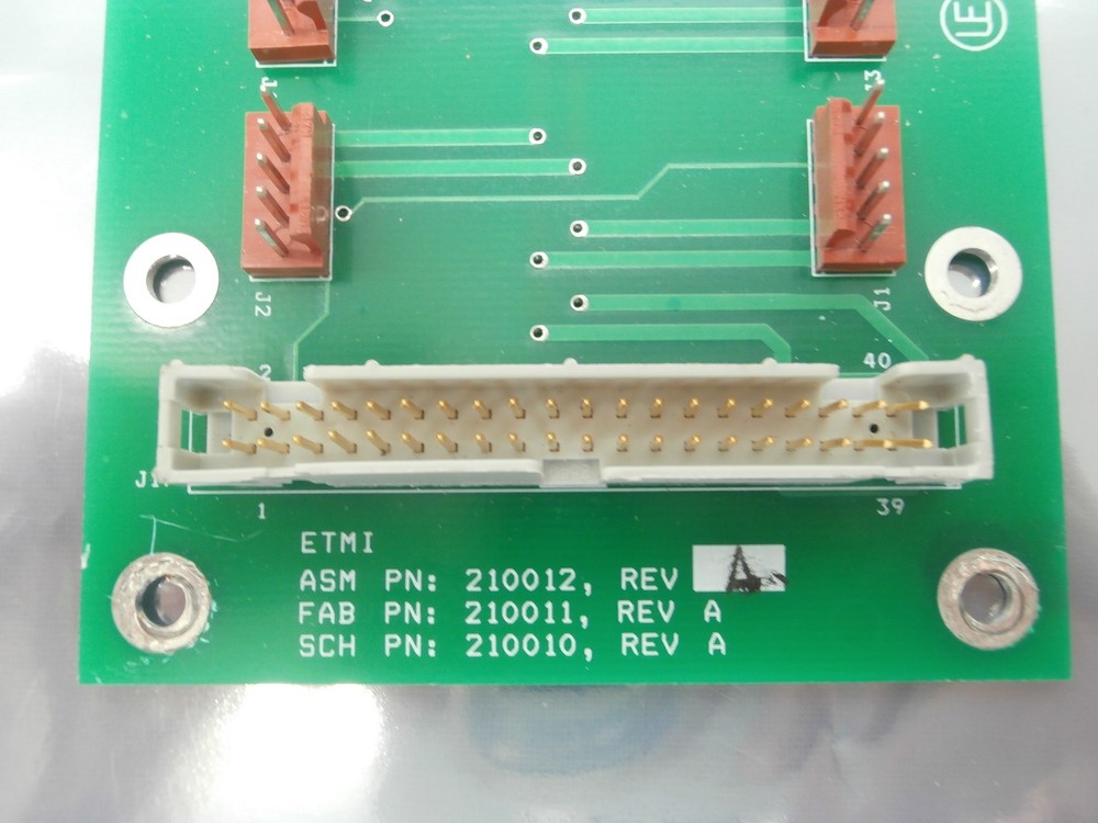 ASM Advanced Semiconductor Materials 201012 Connector Board PCB ETMI 201011 Used
