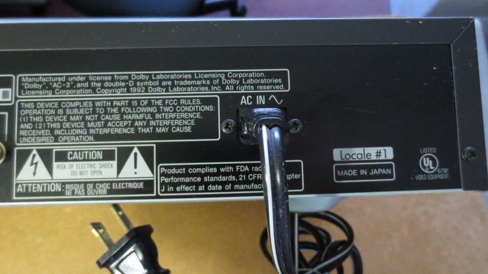 PANASONIC DVD-A300 Player CLASS AA DVD / CD PLAYER