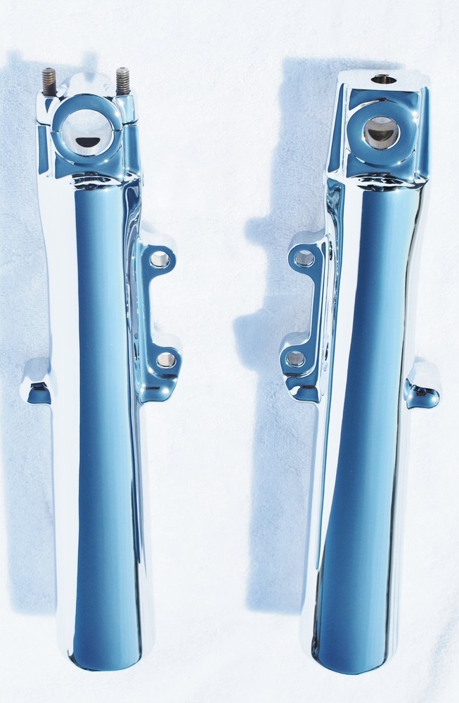 Harley Road King Custom FLHRS 2000-2013 Chrome Lower Slider Fork Legs Exchange