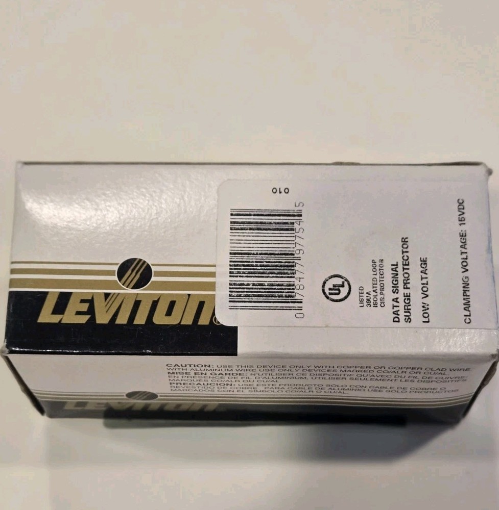 LEVITON Data Signal Communication Surge Protector Module 3420-9 Black