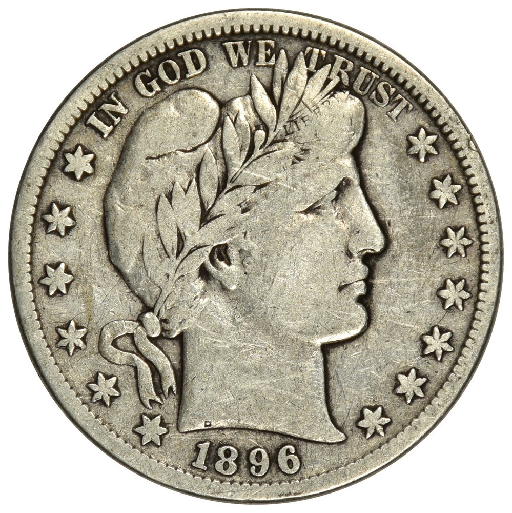 1896-S BARBER HALF DOLLAR ~ NICE FINE!