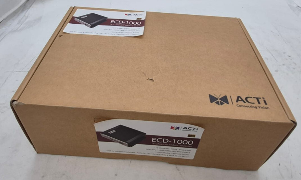 Acti ECD-1000 16-Channel Megapixel H.264 USB / HDMI / Composite Video Decoder