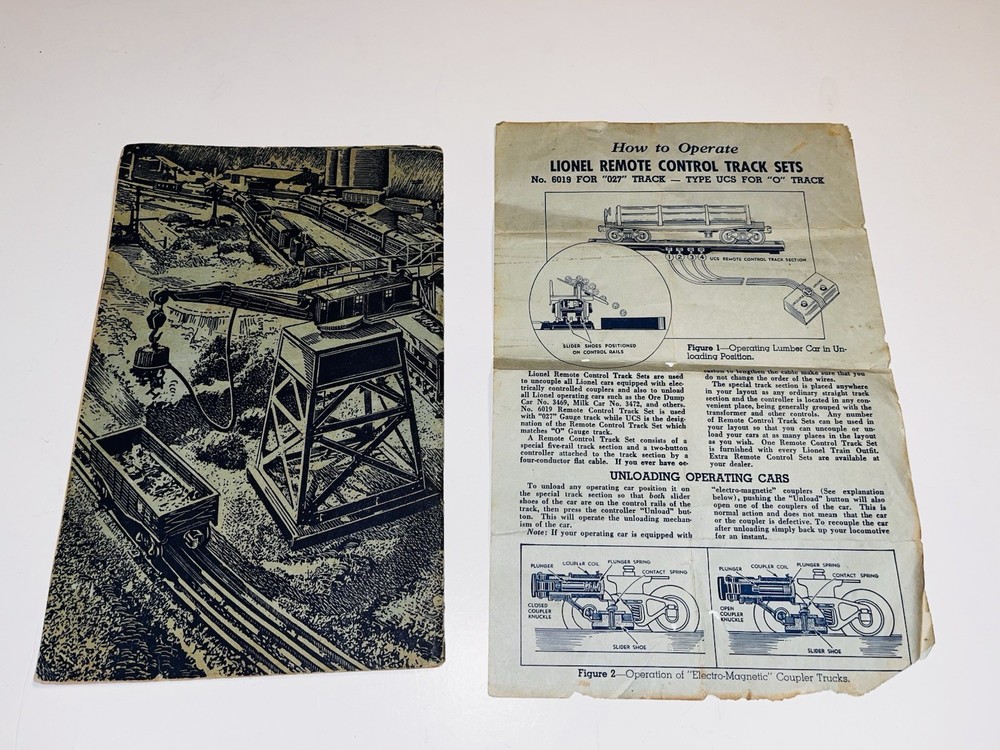 1949 Inst. for Assembling & Operating Lionel & No.6019 Remote Control Track Sets
