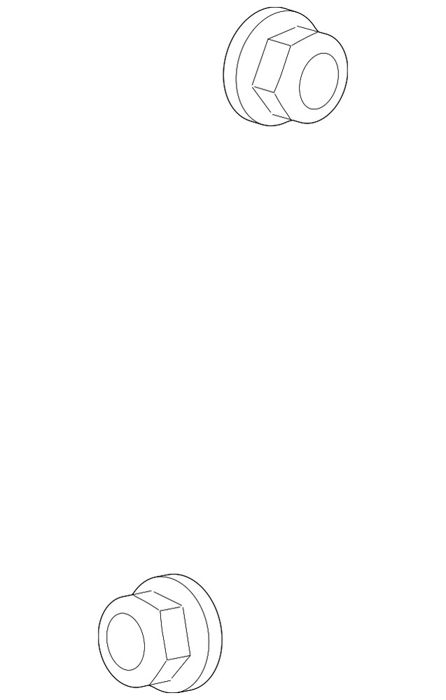 Genuine Mitsubishi Front Insulator Nut 06508689AA