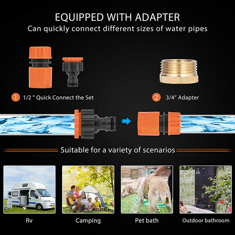 Portable 1.6GMP Propane Gas 6L Water Heater Tankless Instant Boiler Outdoor RV