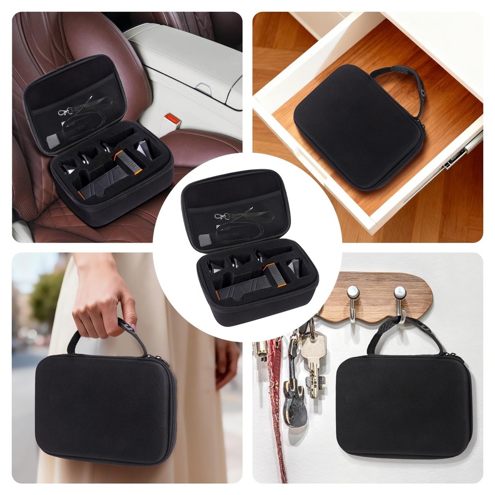 Travel Case with WOLFBOX MF50 Compressed Duster - Custom Foam Organizer for B...
