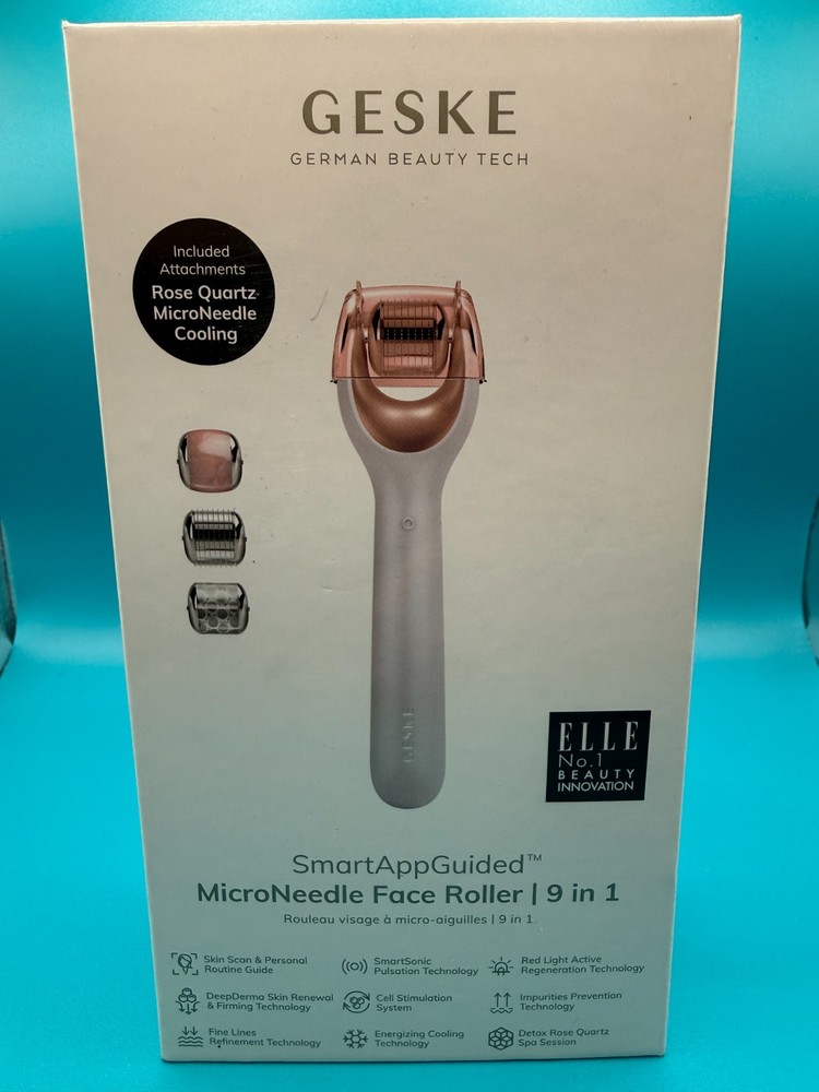 GESKE MicroNeedle Face Roller 9-in-1 Tools & Brushes New Sealed