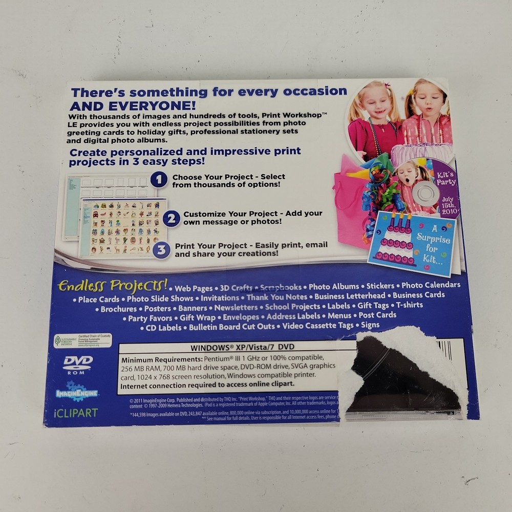Print Workshop LE (2011 PC DVD-ROM) – Complete Sealed