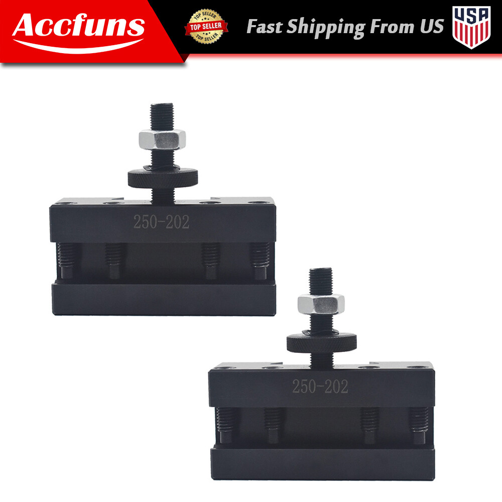 BXA #2 250-202 Quick Change Turning Facing & Boring Tool Post Holder 2Pcs