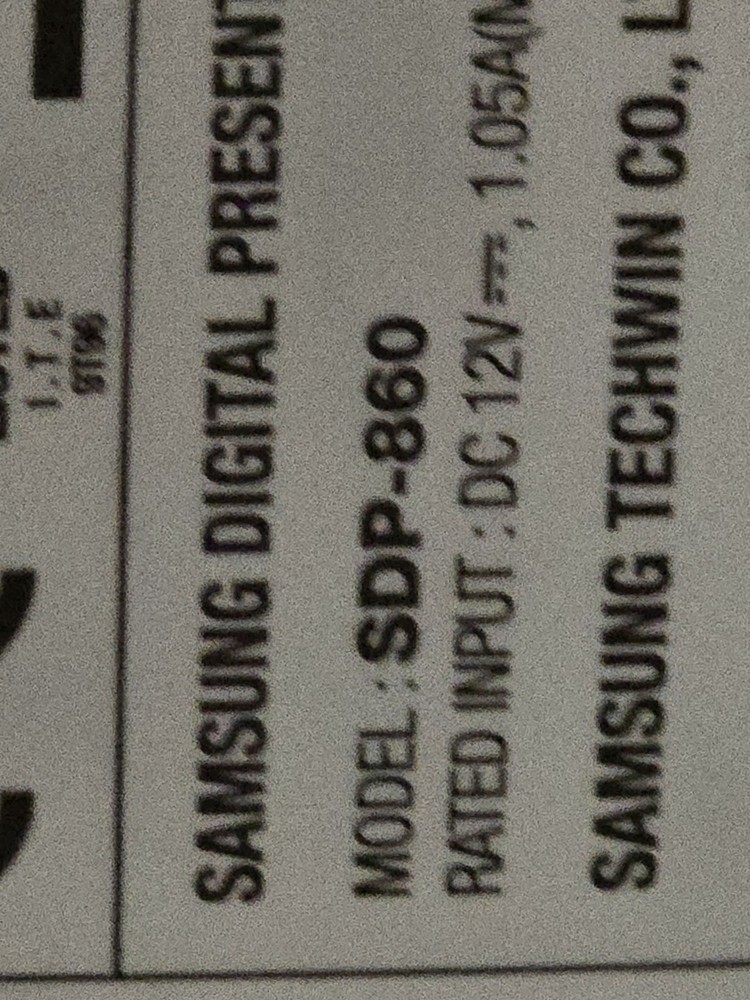 Samsung SDP-860 Document Camera Overhead Projector