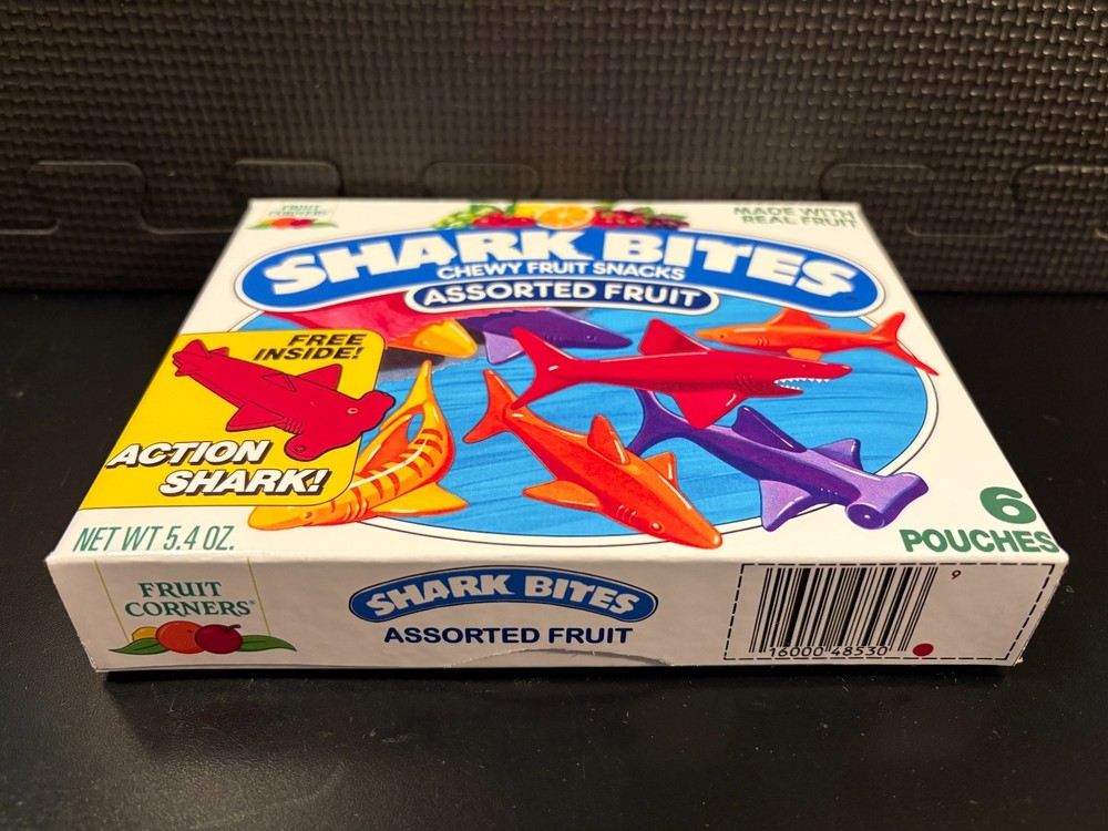 Shark Bites fruit snacks - Empty custom design display box