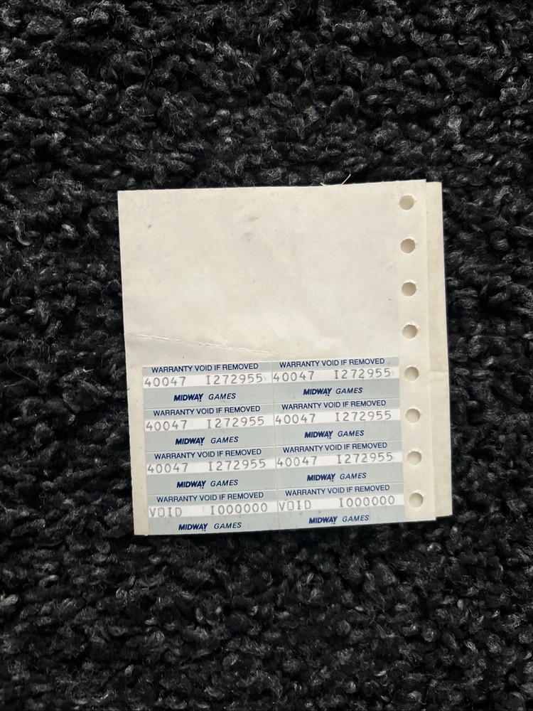 (ORIGINAL MANUAL ) KILLER INSTICT JAMMA PCB ARCADE