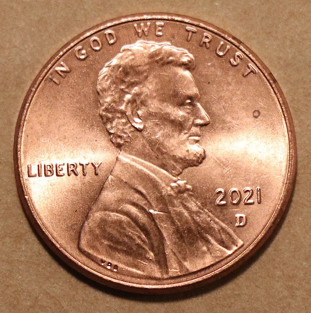 2021 D Lincoln Shield cents  BU