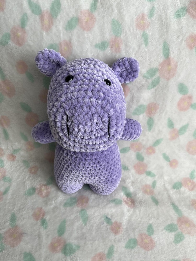 Hand Crocheted Hippo