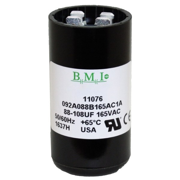 Motor Start Capacitor 88-108 MFD 165 VAC MARS 11076