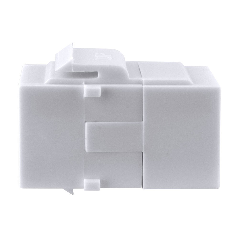 Construct Pro Cat6 Keystone Pass-Through Coupler Jack Insert (White)