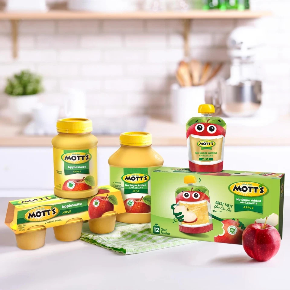 Mott's Applesauce, 4 Ounce Cups, 18 Count