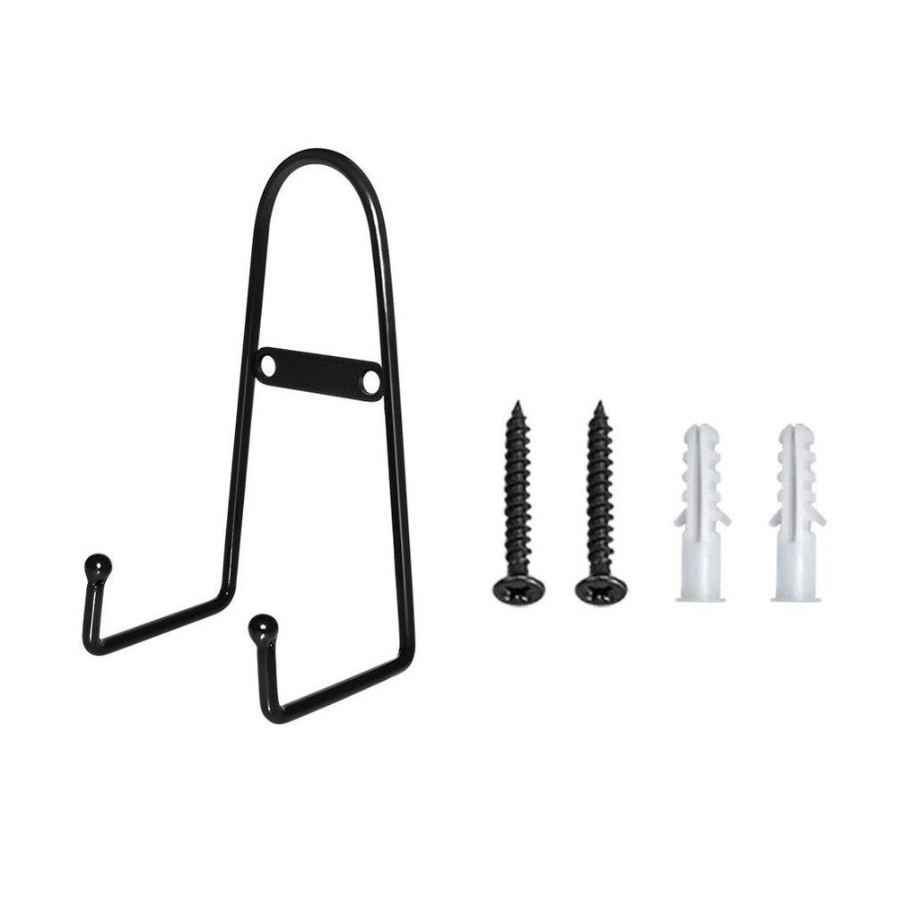 MOCOUM 4 Pack Wall Mount Plate Display Stands, Medium 6 inch, Black