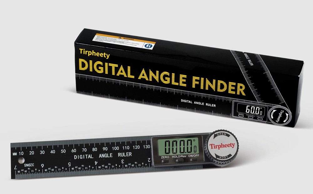 Tirpheety Digital Angle Finder Protractor, 3rd Generation Quick Display Angle Ga