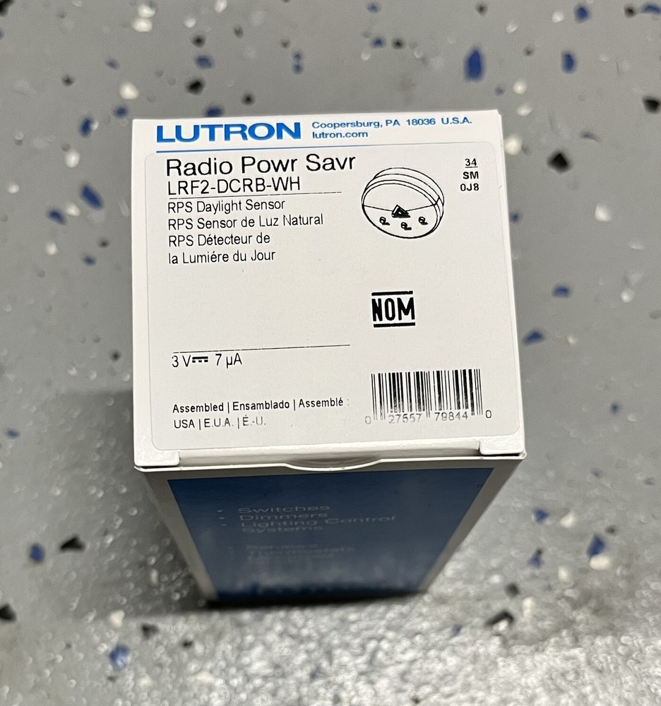 Lutron LRF2-DCRB-WH Wireless Daylight Sensor  |  New