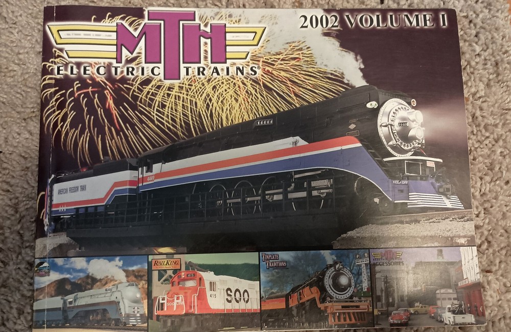 TWO!! MTH ELECTRIC TRAINS CATALOGS - 2002 & 2003--Beautiful!!