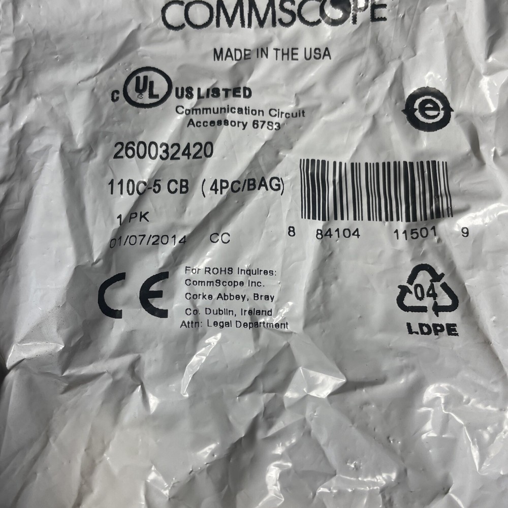 COMMSCOPE 110C-5 CB 260032420 PUNCH DOWN CONNECTOR CLIPS