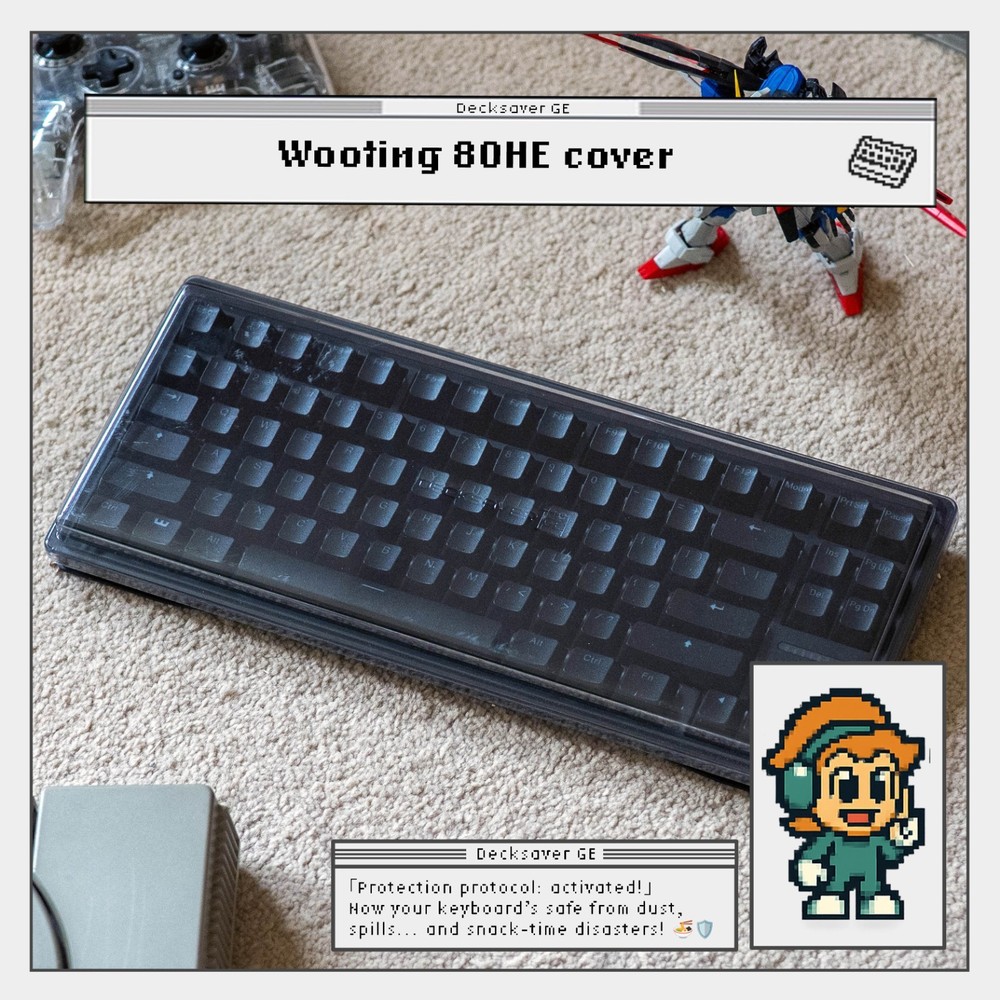Decksaver Protective Cover for Wooting 80HE Keyboard