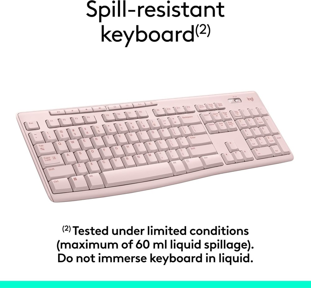 Logitech MK270 Full-size Wireless 2.4G Membrane Keyboard and Mouse Bundle PC/MAC