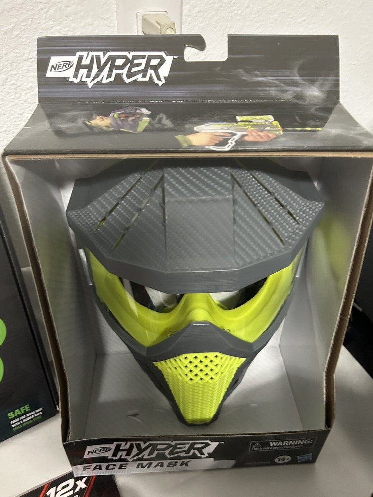 NEW NERF Hyper Face Mask Breathable Design Adjustable Head Strap NIB