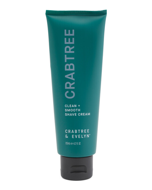 CRABTREE CLEAN+SMOOTH SHAVE CREAM CRABTREE &EVELYN 4.2FLOZ