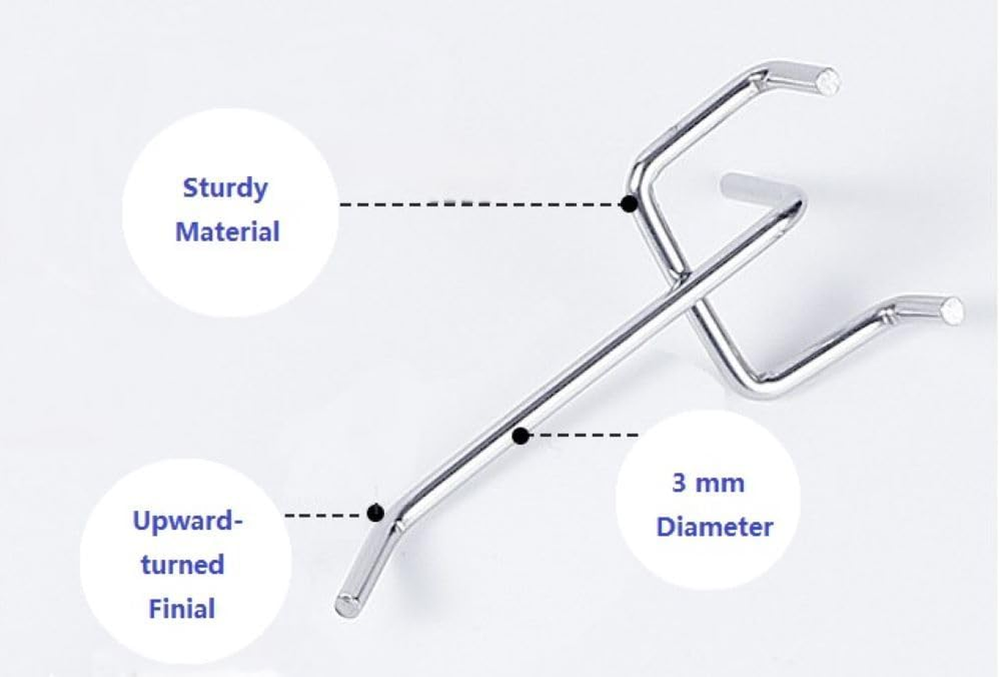 2 in Pegboard Hooks Organizer Accessory Kit, 36 PCS, Peg Board Hooks