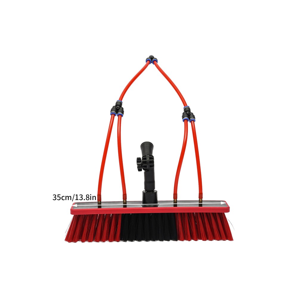Extendable Window Solar Panel Cleaning Telescopic Pole Water Fed Brush Washer