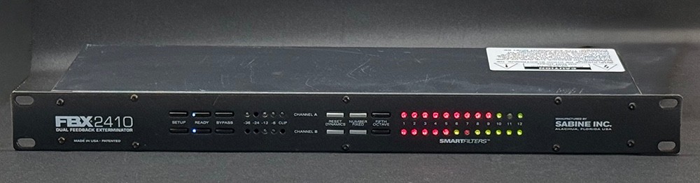 Sabine FBX2410 Feedback Exterminator 1U Rack Mount Unit FBX 2410