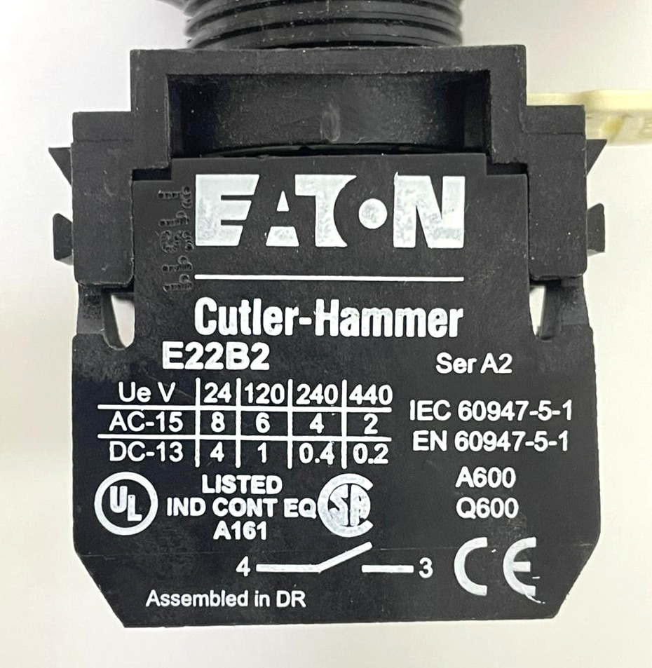 EATON CUTLER-HAMMER E22B2 Selector Switch