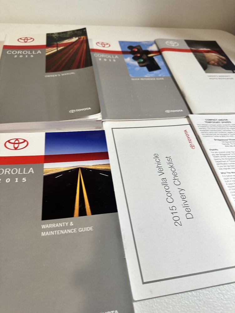 2015 Toyota Corolla Owner's Manuals