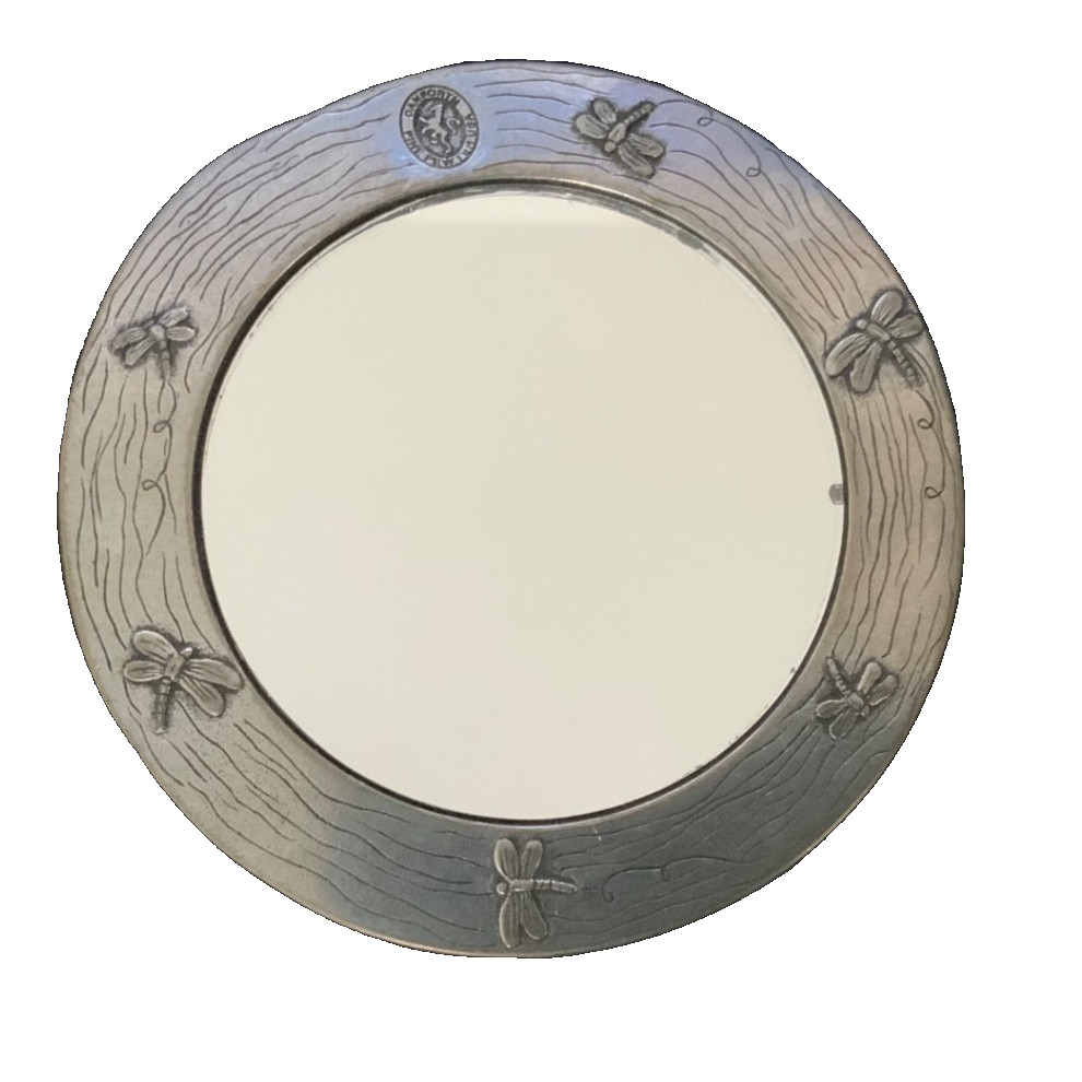 Danforth pewter dragonfly mirror handmade USA ET27