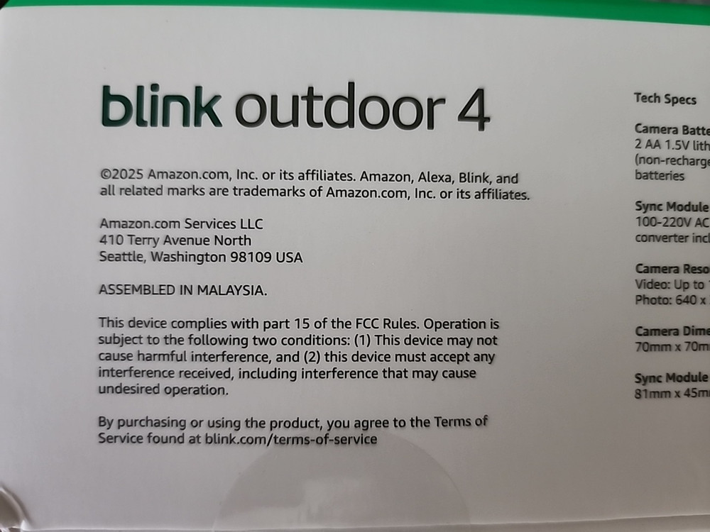 Blink Outdoor 4 Wireless Smart Security Camera System - 2 Cameras & Sync Module