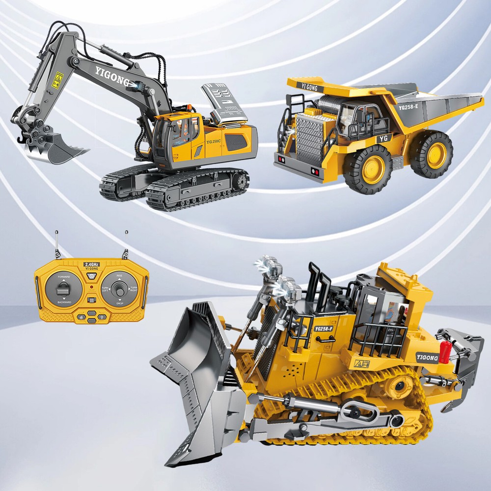 Engineering RC Excavator Toy 1:20 Scale Remote Control Construction Truck Gift