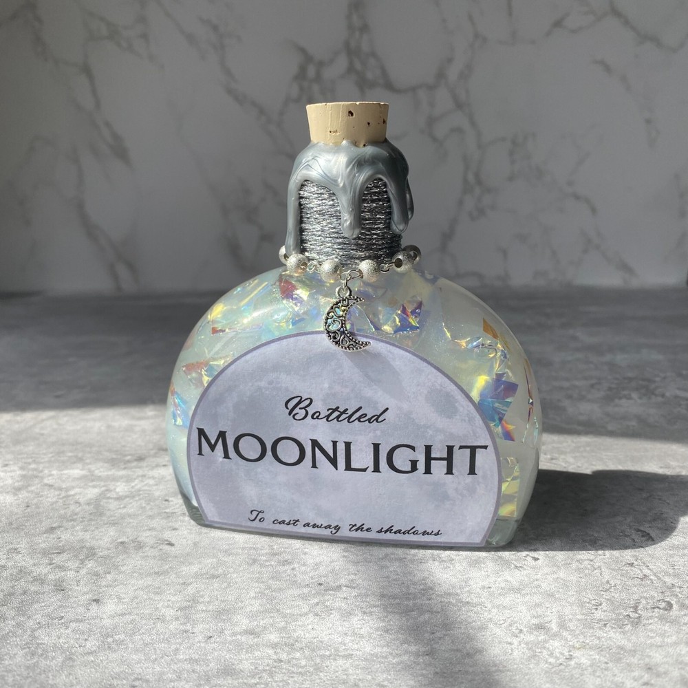 Bottled Moonlight Decorative Color Changing Potion Bookshelf Fantasy Decor