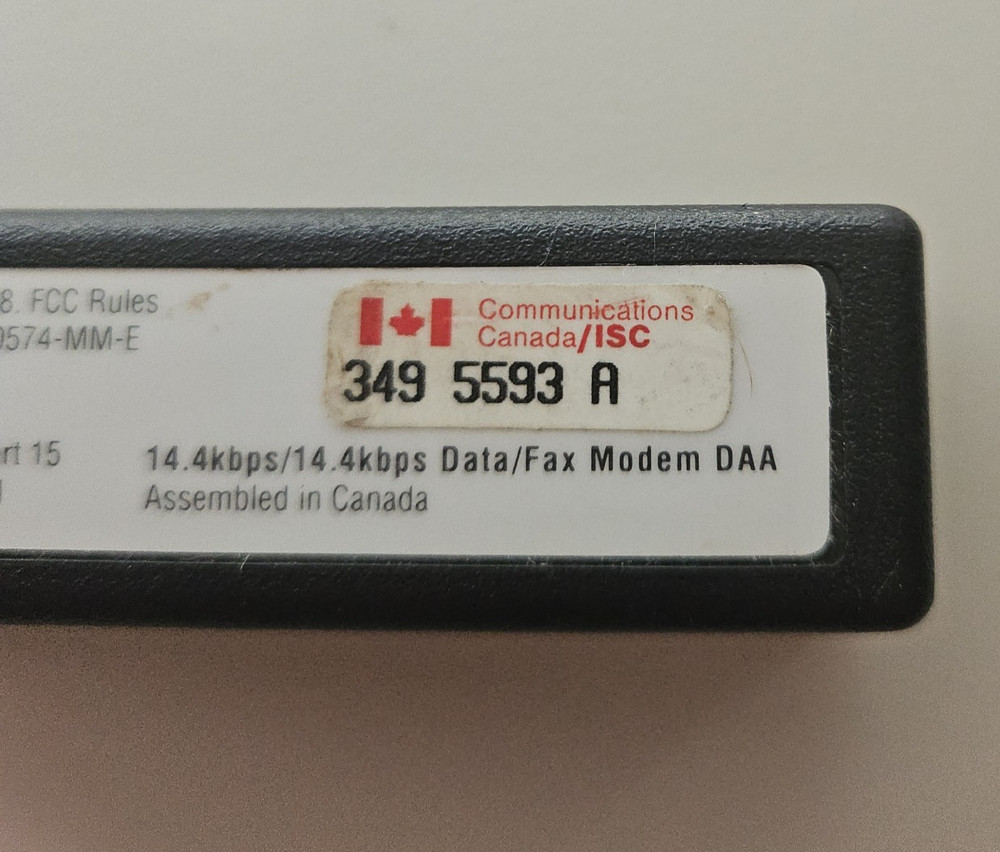 DataRex 14.4/14.4 Data/Fax Modem. Kingston, External analog