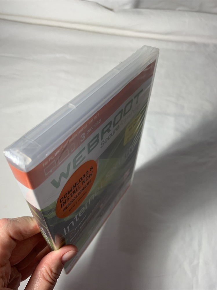 WEBROOT Secure Anywhere Internet Security 3 DEVICES (Mac PC Android iOS Mobile)