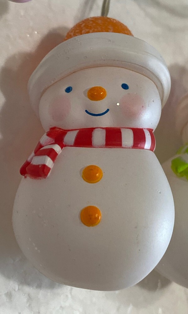 2023 Hallmark ~ Miniature GUMDROP SNOWMAN Light String (10 LIGHTS) - NIB