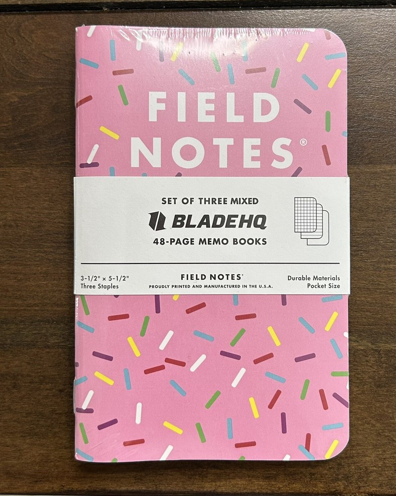 Field Notes Dessert Warrior Blade HQ 3 Pack Exclusive 48 Pages