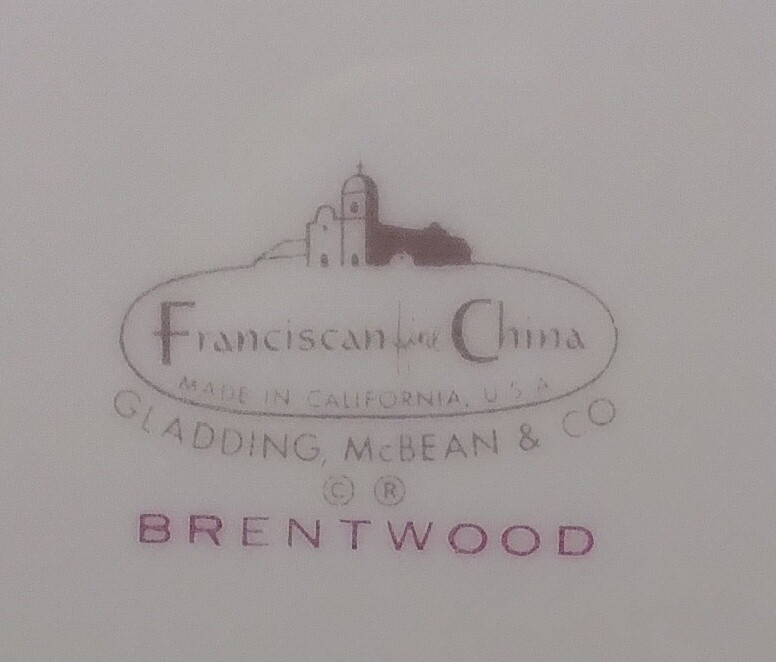 Franciscan Brentwood Creamer Pitcher (cracked)