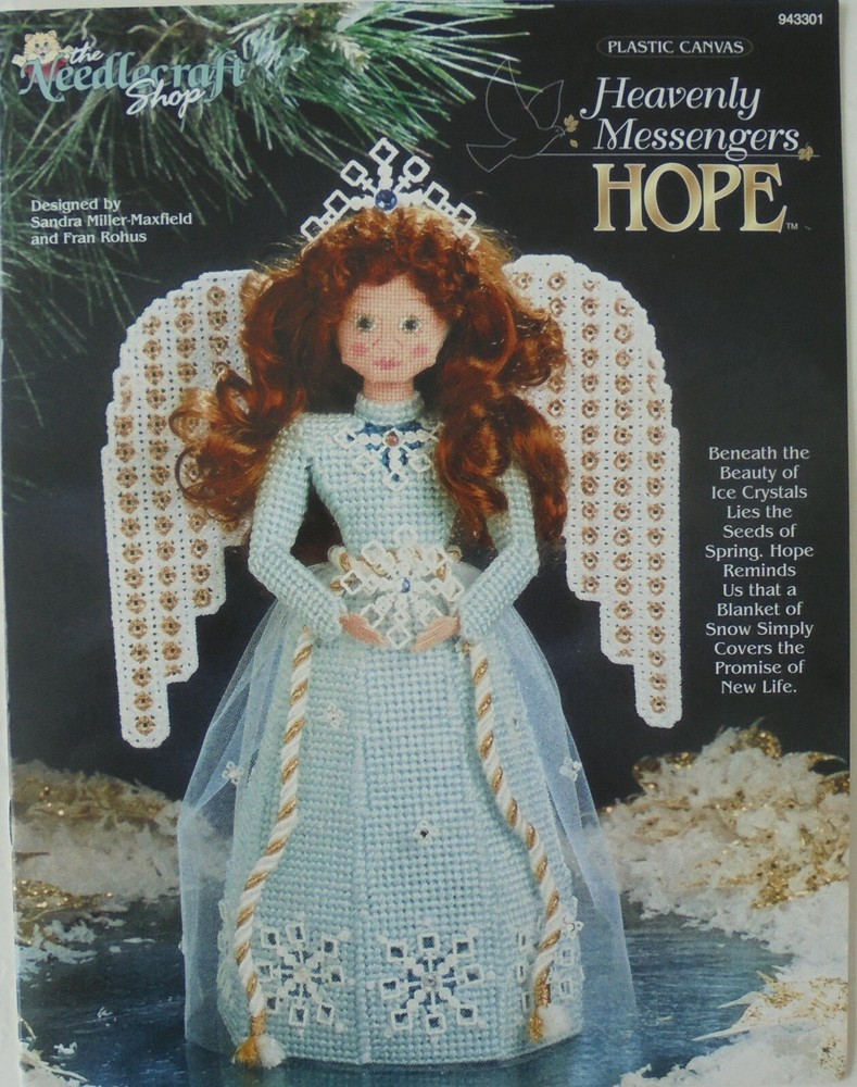 Needlecraft Shop Heavenly Messengers HOPE Dolls Plastic Canvas Pattern