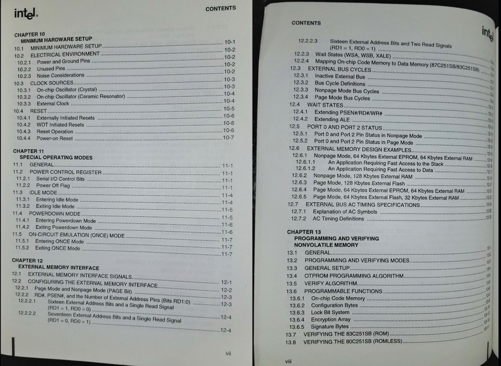 1995 Intel 8XC251SB Embedded Microcontroller User’s Manual w/ Product Preview