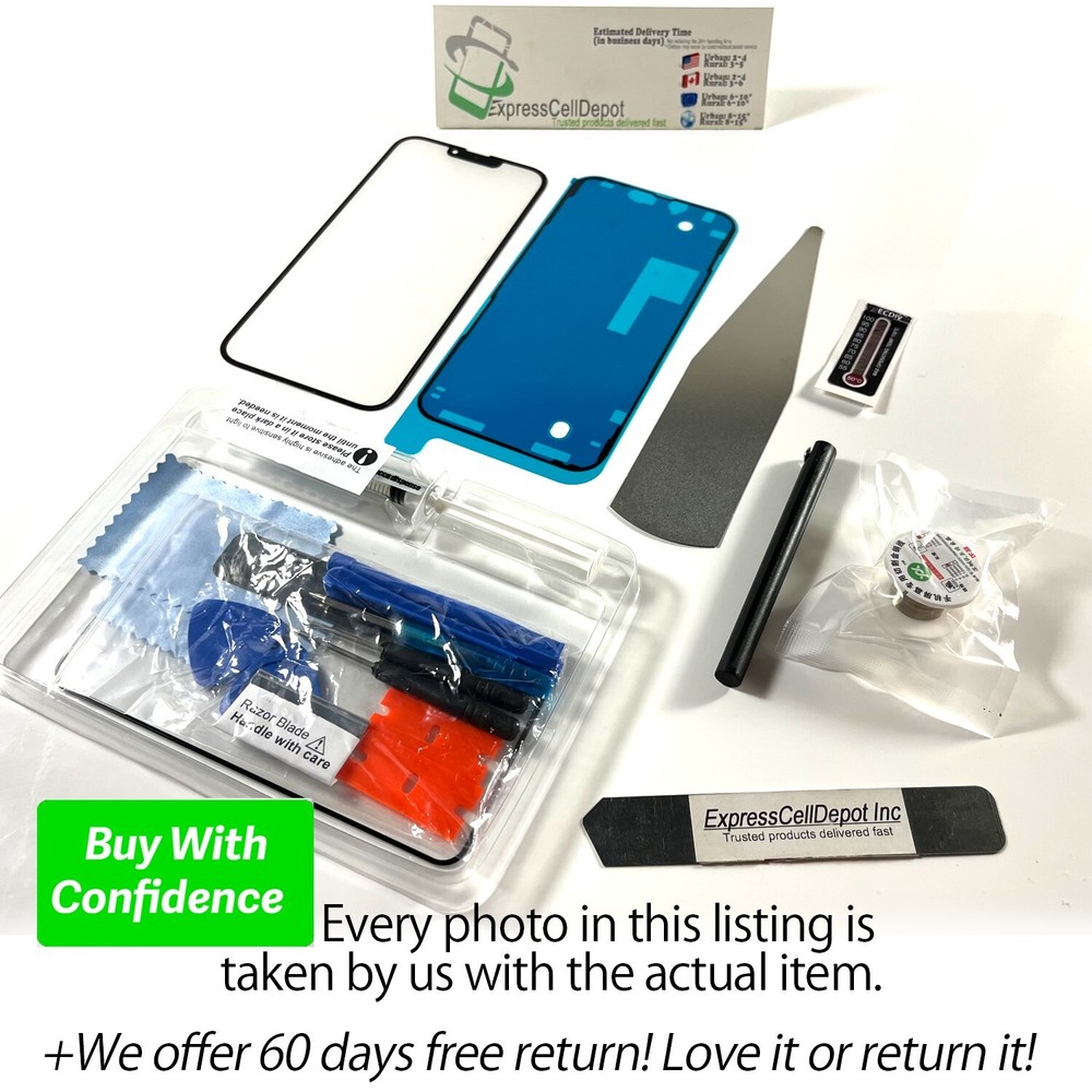 for Apple iPhone 13 PRO MAX Front Glass Screen Lens Replacement kit