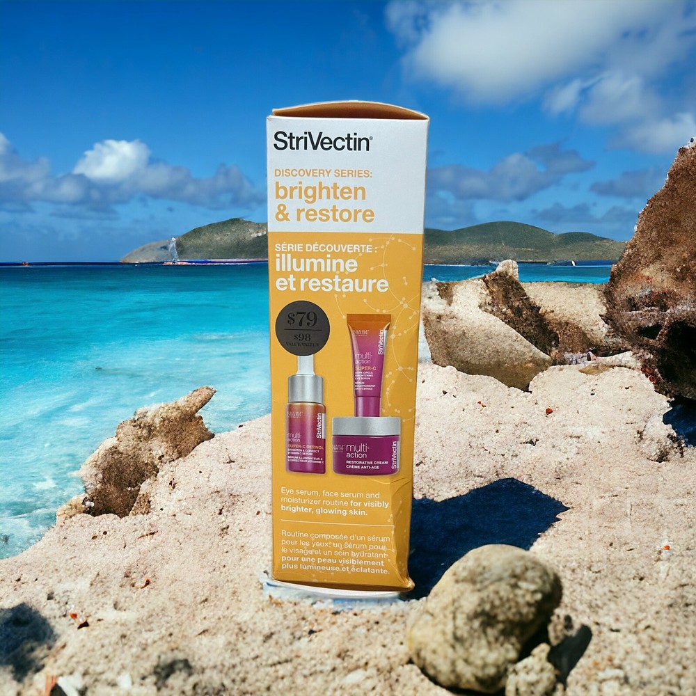 StriVectin Power Starters Multi-Action Brighten and Restore Trio. Authentic