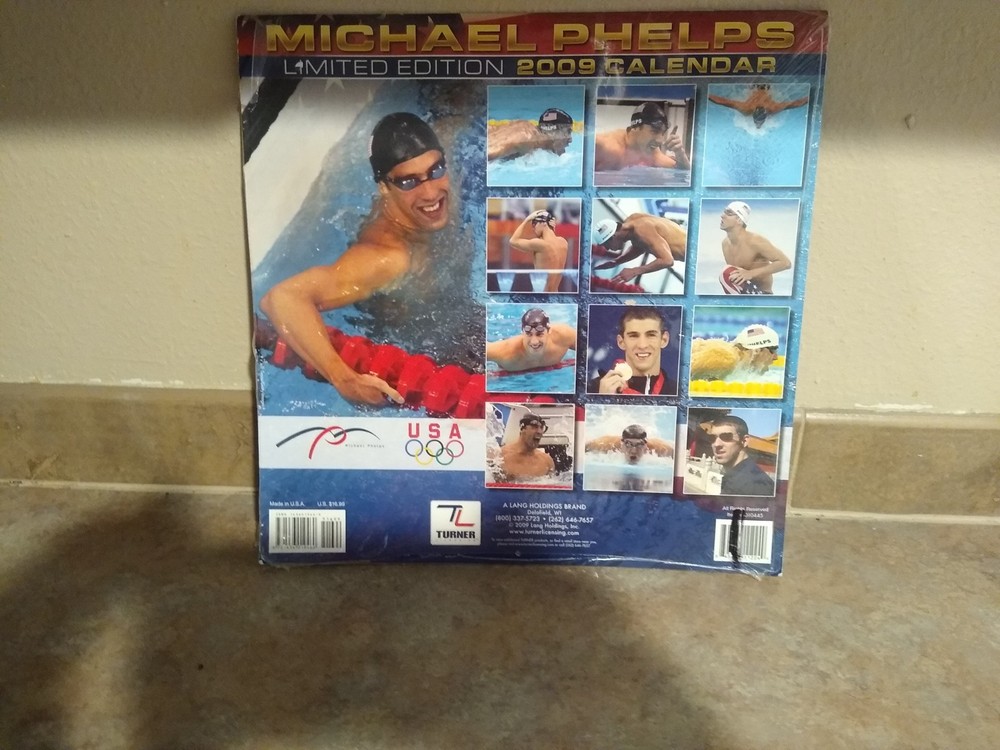 michael phelps 2009 limited edition calendar never opened